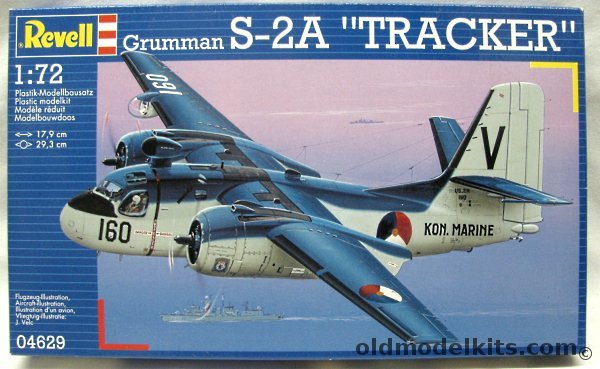 Revell 1/72 Grumman S-2A Tracker - US Navy or Dutch Navy, 04629 plastic model kit